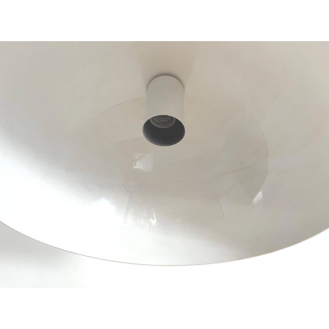 White Modern Dome Pendant Light, 1970s For Sale - Image 8 of 18