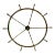 Massive Solid Brass Ships Wheel For Sale