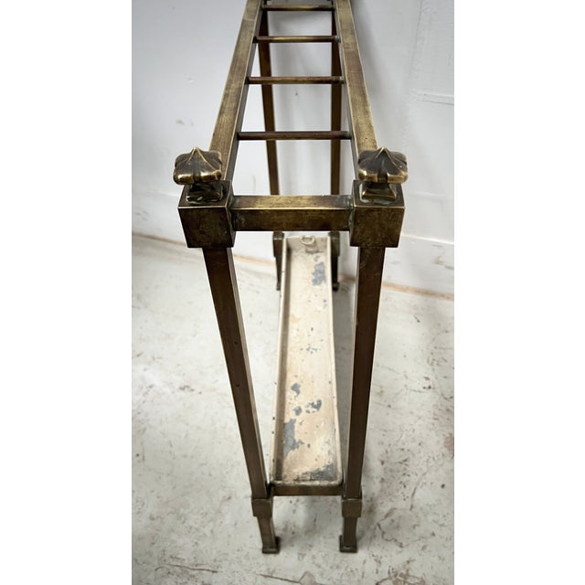 Antique Brass and Sheet Metal Umbrella Stand, 1900s For Sale - Image 4 of 10