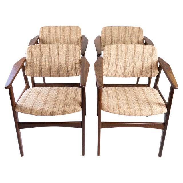 Danish Teak Dining Room Chairs, 1960s, Set of 4 For Sale
