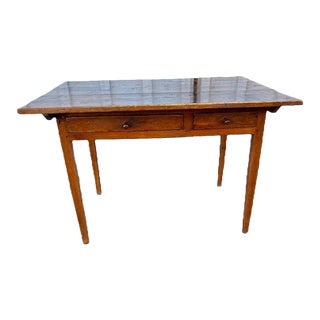 Antique 2 Drawers Tavern Desk, 19th Century For Sale