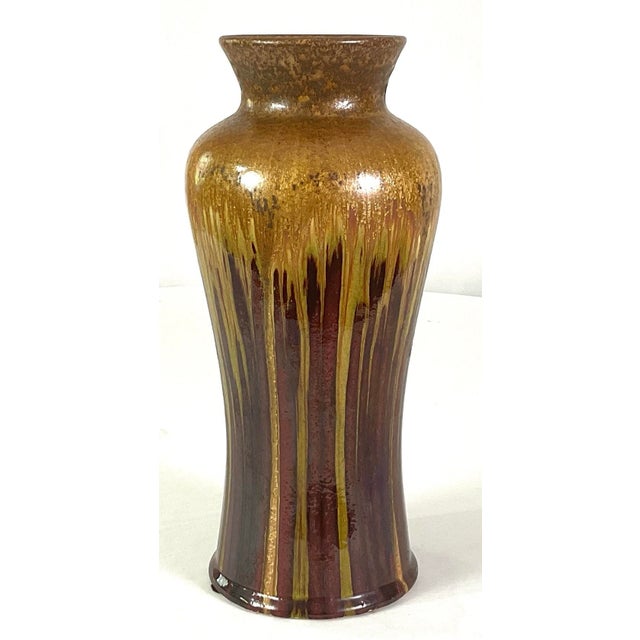 Tuscan Collection, Classic Striped Earthenware Vase For Sale - Image 4 of 6