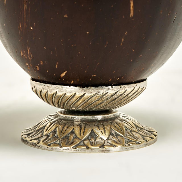 Antique Anglo Indian Coconut and Metal Box For Sale - Image 10 of 12