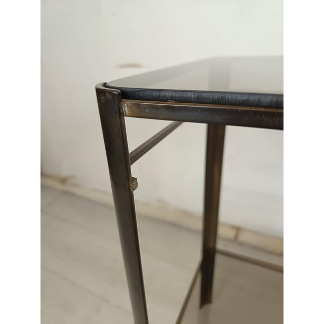 Gold Bronze Side Table, 1970s For Sale - Image 9 of 16