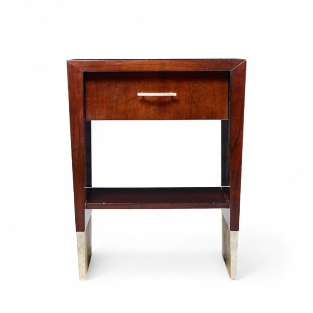 Wood Late 20th Century Jacques Garcia for Baker Furniture Mahogany Nightstands - Pair For Sale - Image 7 of 12