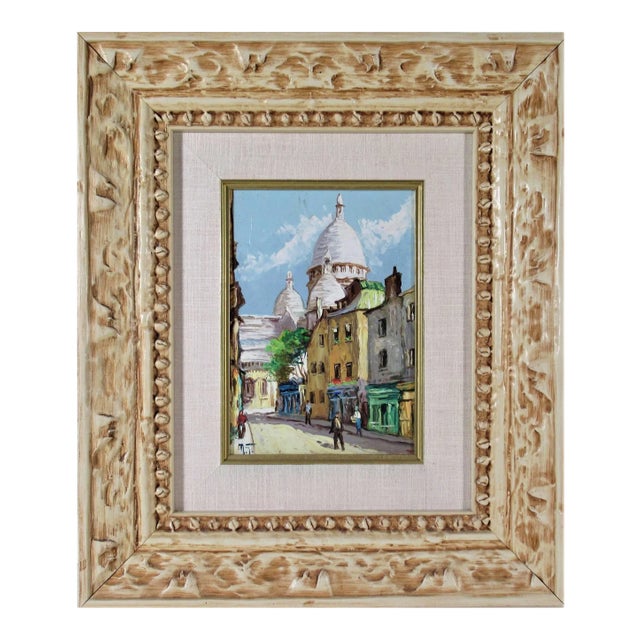 Robert Giovani, Paris, le Sacre Coeur, Rue du Chevalier de la Barre, Circa 1950 For Sale