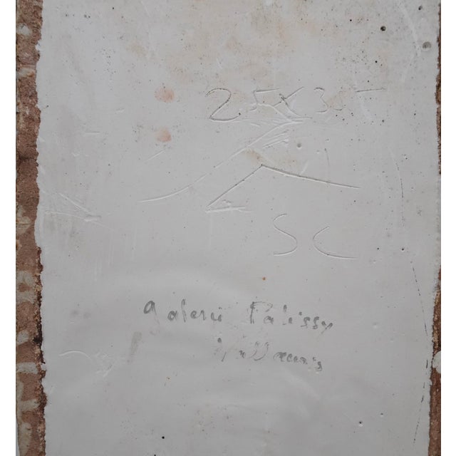 Mid-Century Modern French Ceramic Mirror, 1960s For Sale - Image 15 of 16