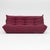 Togo Three-Seater Sofa in Burgundy Bouclet by Michel Ducaroy for Ligne Roset For Sale - Image 18 of 18