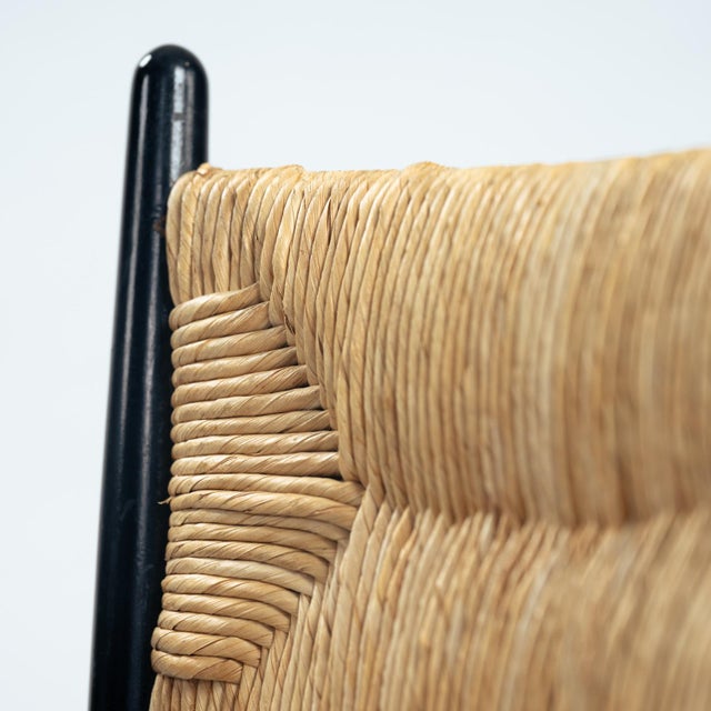 Chiavari Straw Beech Chairs attributed to Guido Chiappe, 1970s, Set of 4 For Sale - Image 10 of 18