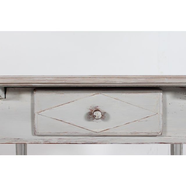Antique Empire Table with Dutch Tile Top, Denmark, 19th Century For Sale - Image 10 of 16