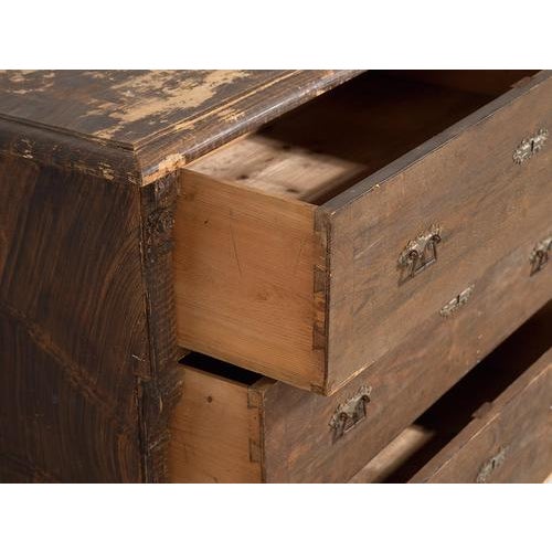 Brown Vintage Chest of Drawers with Dark Patina, 1920 For Sale - Image 8 of 11