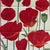 French Beauvillé "Coquelicots Rouge" Silk Screen Hand-Printed French Tea Towel For Sale - Image 3 of 7