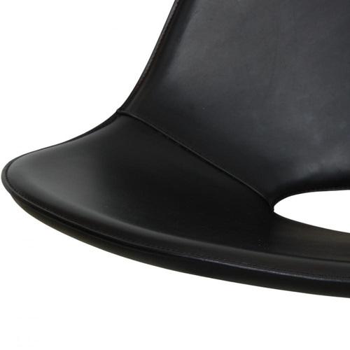 Scimitar Chair in Black Leather No.21 from Fabricius and Kastholm, 1990s For Sale - Image 10 of 17