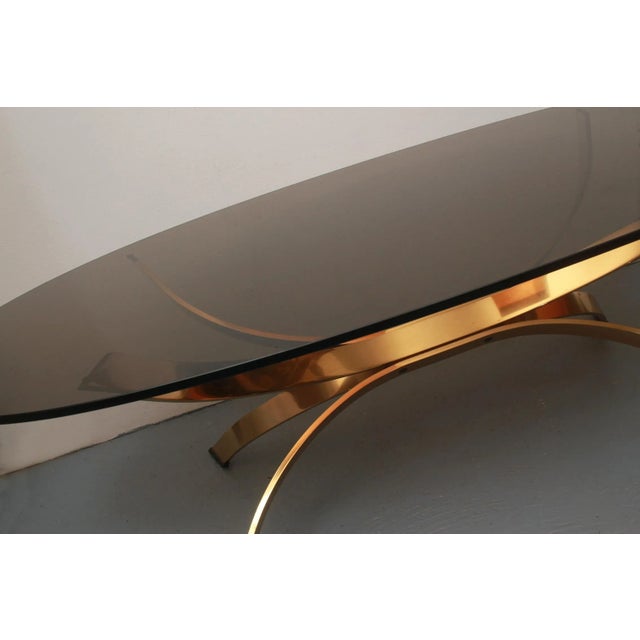 Vintage Coffee Table in Smoke Glass by Maria Pergay, 1975 For Sale - Image 9 of 10