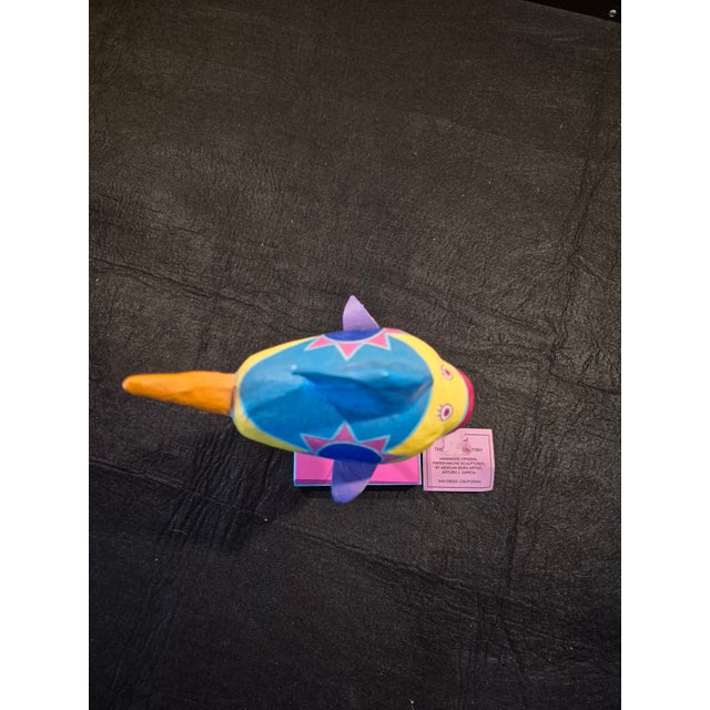Late 20th Century Arturo J Garcia "Whimsical Fish" Papier-Mâché Sculpture For Sale - Image 4 of 9