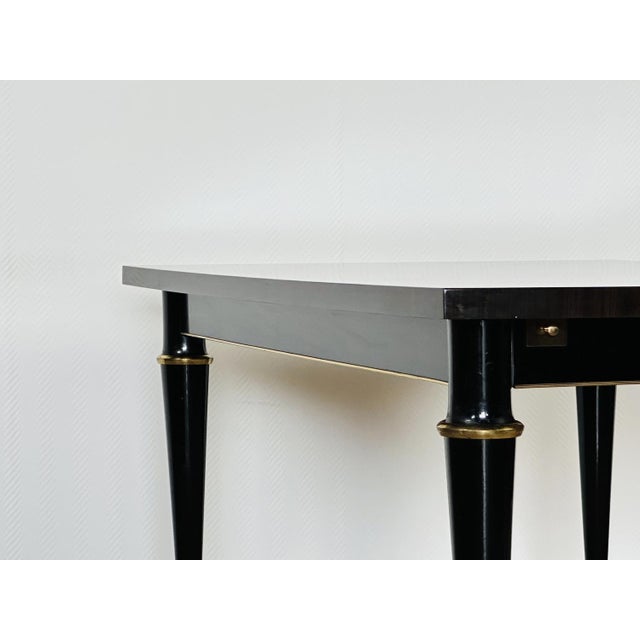 Art Deco Dining Table in Macassar Ebony, 1940s For Sale - Image 11 of 14