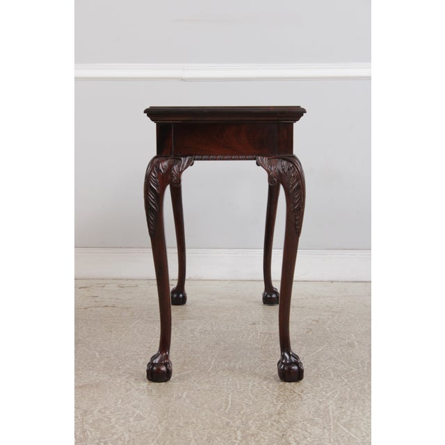Stickley Mahogany Inlaid Console Table For Sale - Image 12 of 15