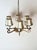 1970s Hollywood Regency Brass 6-Arm Chandelier by Leclaire & Schäfer, 1970s For Sale - Image 5 of 16