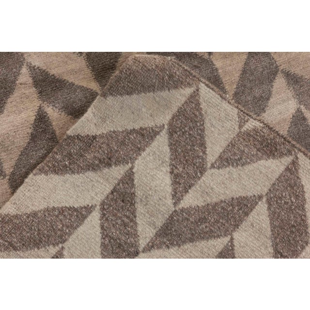 Textile Oversized Geometric Terra Rug in Natural Wool by Doris Leslie Blau For Sale - Image 7 of 7