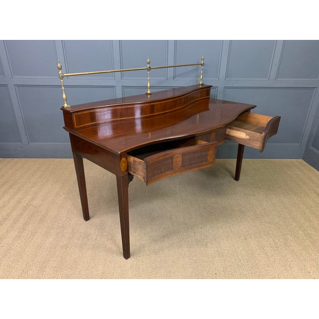 George III Serpentine Mahogany Serving Table, 1790 For Sale - Image 17 of 18