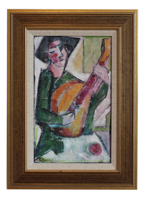 Hidden Portraits VIII, 1980s, Acrylic on Canvas, Framed