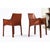 Mario Bellini for Cassina Cab 413 Italian Red Leather Dining Chairs Set of 6 For Sale - Image 9 of 18