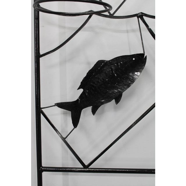 Mid-Century Black Metal Room Divider for Planters, 1970s For Sale - Image 14 of 16