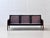 Mid-Century Sofa in Rosewood and Black Cowhide Leather by Hans Olsen for Vatne Møbler For Sale - Image 17 of 18