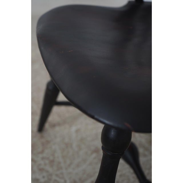 Warren Chair Works Black Windsor Dining Room Chairs For Sale - Image 15 of 18