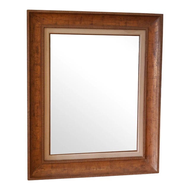 Mid 20th Century Gold Leaf Floor Mirror For Sale