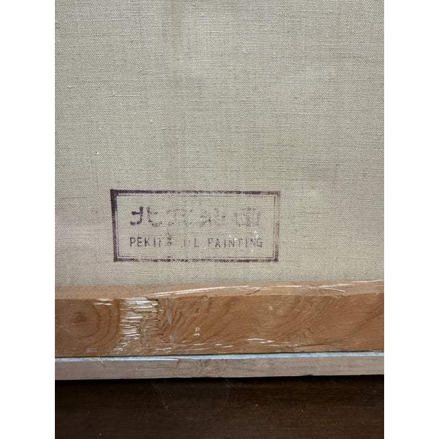 Liu Lin Temple of Heaven Peaking Oil on Canvas Architectural 20th Century Realism China For Sale - Image 4 of 6