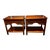 Early 20th Century Baker Furniture Milling Road Chippendale Style End Tables - a Pair For Sale