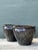 Late 20th Century Vintage Glazed Ceramic Planters - Pair For Sale - Image 5 of 12