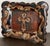 Rustic European Petite Late 20th-Century East Syriac Cross Motif Studio Pottery Catchall Accent Tray For Sale - Image 3 of 8