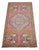 1970s Rose Pink Vintage Oushak Mat, Small Turkish Rug Earthy Colors Doormat Laundry Room Decor - 1'7" X 3' For Sale - Image 5 of 13