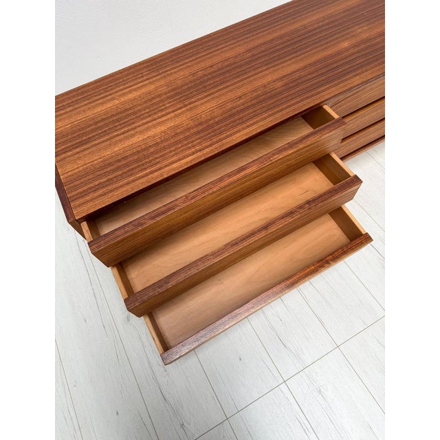 Low Mid-Century Walnut Sideboard, 1960s For Sale - Image 10 of 12