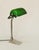 Art Deco desk lamp Art Deco office lamp, circa 1920. Swivels thanks to the mechanism in the base. Tiled base. Green cased...