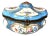 1840s French Sèvres Louis XVI Turquoise Porcelain Box For Sale