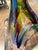 David Goldhagen Handblown Colored Flower Sculpture 15in For Sale - Image 10 of 12
