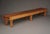 Long Oak Slatted Bench, 1960s For Sale - Image 4 of 9