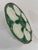 Vintage 1950s French Longchamp Green and White Oyster Plate For Sale - Image 13 of 16