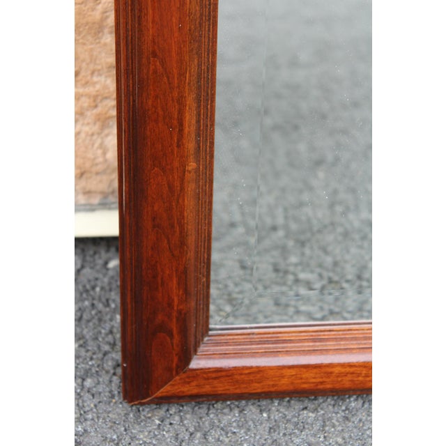 Pennsylvania House Mahogany Beveled-Edge Mirror For Sale - Image 9 of 14