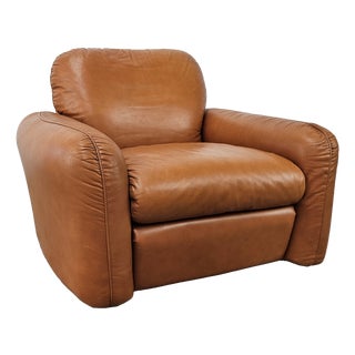 Leather Piumotto Armchair by Arrigo Arrigoni for Busnelli, 1970 For Sale