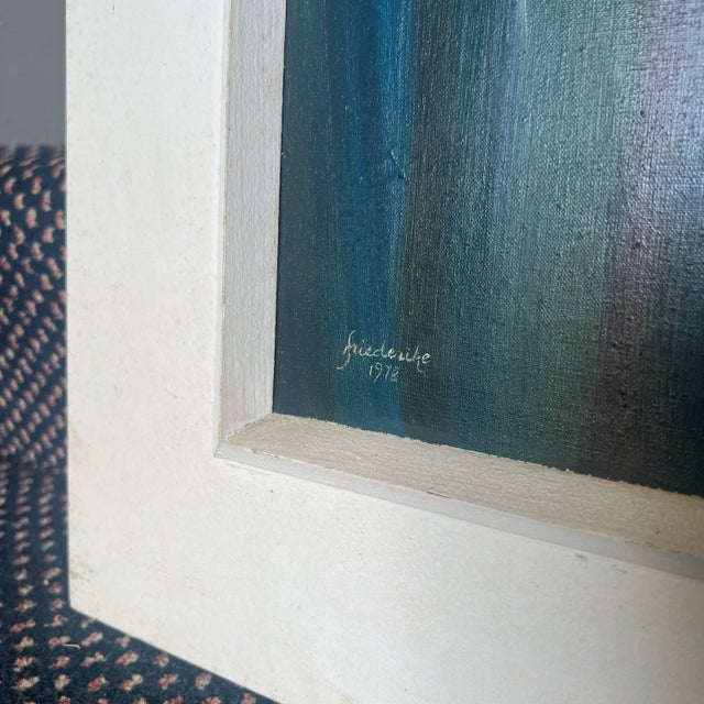 Original Elise Friederike Abstract Oil Painting “As Máscaras” (1978) For Sale - Image 4 of 10