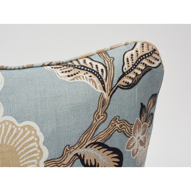 2010s Schumacher Double-Sided Pillow in Hothouse Flowers Linen Print For Sale - Image 5 of 7