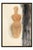 This vintage nude figure art print by Auguste Rodin features a striking female form rendered in warm ochre, cream, and...