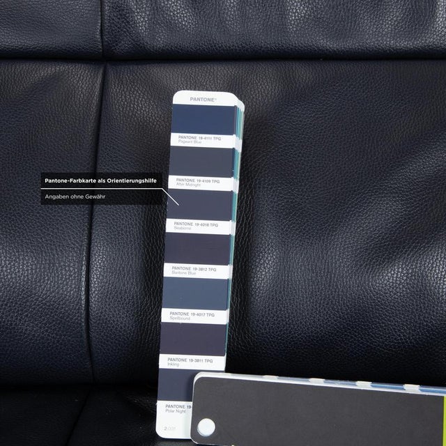 BMP 418 2-Seater Sofa in Blue Leather from Rolf Benz For Sale - Image 11 of 16