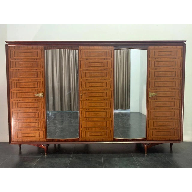 Inlaid Rosewood Wardrobe from Dassi, 1950s For Sale - Image 13 of 13