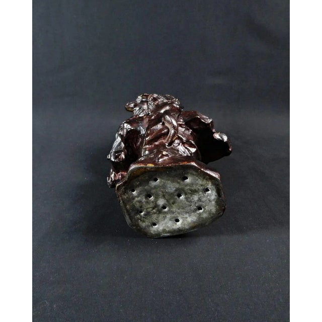 Art Nouveau Black Spelter Proof Bust of Cleopatra by Jean Foretay, 1890s-1910s For Sale - Image 13 of 15