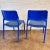 Don Chadwick for Knoll Blue Spark Stacking Chairs - a Pair For Sale - Image 11 of 12